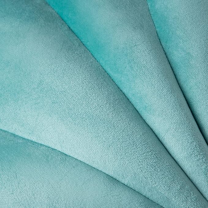 Ashler 3D Throw Pillows Shell Shaped Accent Throw Pillow, Soft Velvet Insert Included Cushion for Couch Bed Living Room, Pack of 1, Turquoise, 14 X 11 inches
