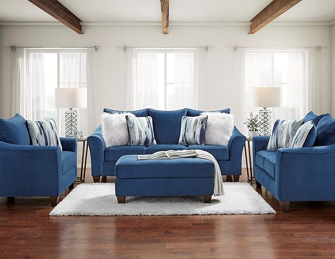 Roundhill Furniture Camero Fabric Pillowback Loveseat
