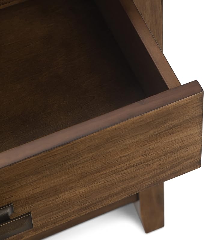 SIMPLIHOME Artisan Solid Wood 24 inch Wide Transitional-Style Bedside Nightstand Tables in Rustic Natural Aged Brown for the Living Room and Bedroom (Set of 2) - Image 6