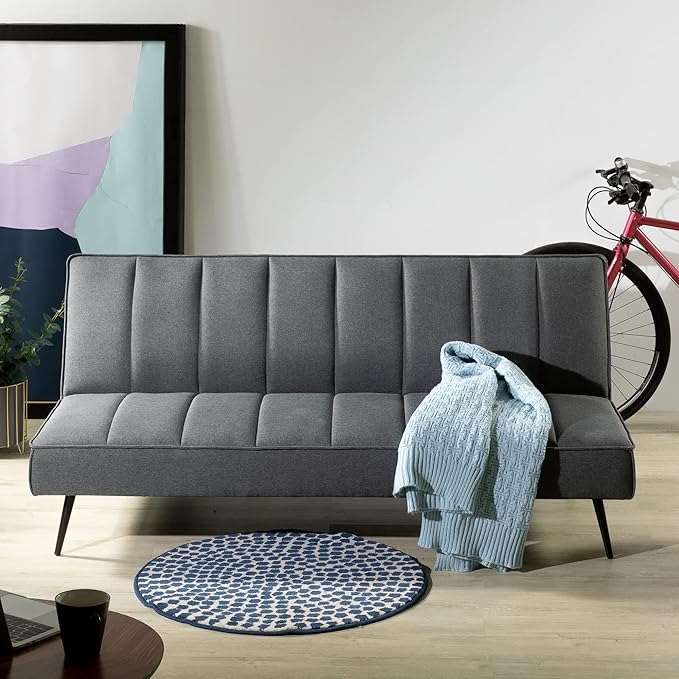 Zinus Quinn Sleeper Sofa, Convertible Sofa, Futon Sofa Bed, 2 in 1 Folding Sofa Bed for Apartments, Guest Rooms, and Compact Spaces