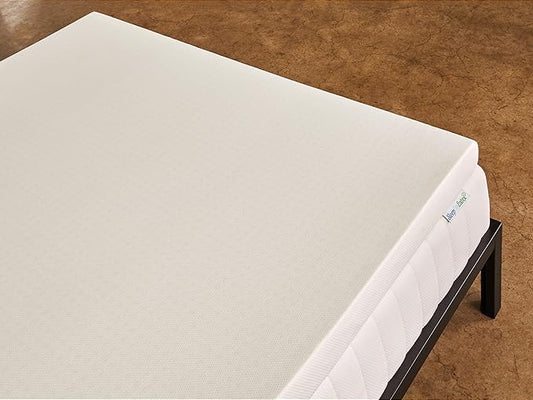 Pure Green Natural Latex Mattress Topper w/Luxury Cover - Soft - 2 Inch - Queen Size (GOLS Certified Organic)