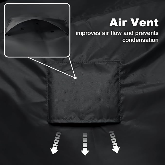 Patio Furniture Covers,Outdoor Furniture Cover Waterproof,Patio Furniture Set Covers for 4 Piece Outdoor Conversation Set,Patio Covers Set X-Large (Black) - Image 9