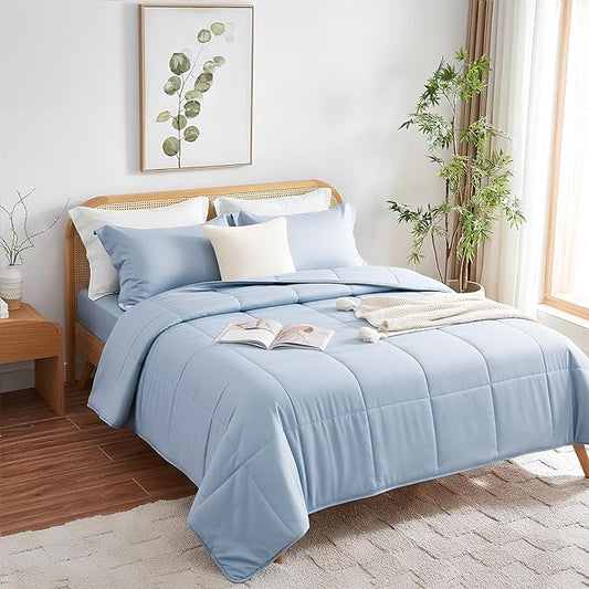 NEXHOME PRO 100% Viscose from Bamboo Comforter King Size - Ultra-Soft, Breathable, Lightweight All-Season & Summer Duvet Insert, Natural Temperature Regulating for Cooling Sleep