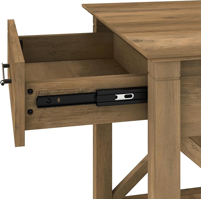 Bush Home Key West Coffee Table with Storage in Reclaimed Pine