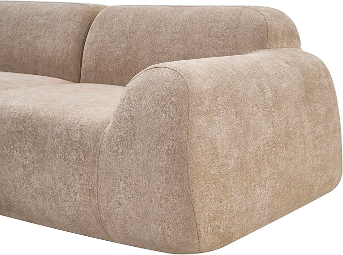 116-Inch Oversized Modular Compressed Sectional Couches 4 Pieces Modular Boneless Sofas with 7 Pillows,Modern Minimalist Corner Cloud Sofa Comfy Chenille Deep Seat Foam Couch