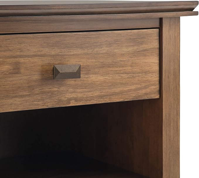 SIMPLIHOME Artisan Solid Wood 24 inch Wide Transitional-Style Bedside Nightstand Tables in Rustic Natural Aged Brown for the Living Room and Bedroom (Set of 2) - Image 8