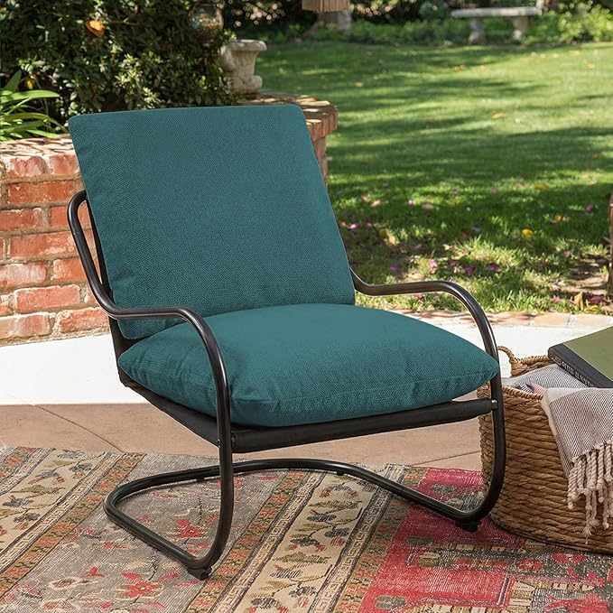 Peace nest Modern Accent Chair,Comfy Living Room Suspended Chair with Mental Frame,Bedroom Armchair with Soft Upholstered Cushion for Balcony Lounge Reading Meeting Room,Blue