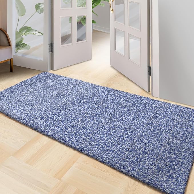 Premium Microfiber Indoor Door Mat – 36"x72" Washable Entry Mat, Non-Slip, Waterproof Backing, Super Absorbent, Low Profile Entryway Doormat for Indoor Entrance by RugMast