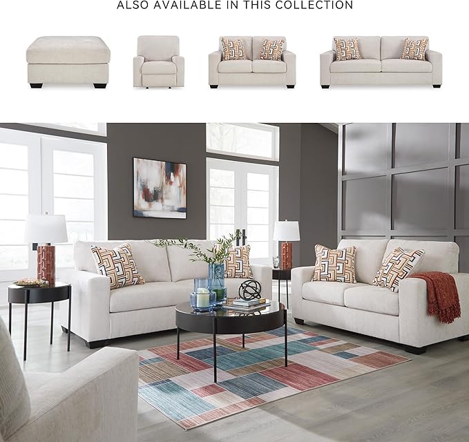 Signature Design by Ashley Aviemore Casual Rocker Recliner, Light Gray