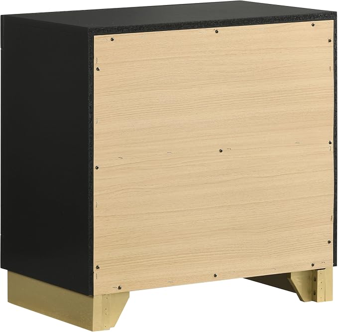 Coaster Home Furnishings Caraway Contemporary Wood 2-Drawer Bedroom Nightstand Bedside Table Organizer Unit Black 224782 - Image 7