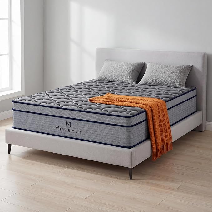 Full Size Mattress 12 Inch, Medium Firm Boxed Hybrid Mattress, Cooling Gel Memory Foam & Motion Isolation Pocket Coils, 350lbs+ Edge Support, Fiberglass-Free, 365-Night Trial, for Couples, Guest Room