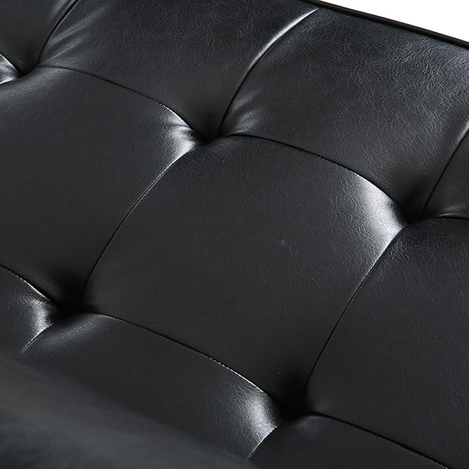 Christopher Knight Home Malinta Sofas, Midnight Black + Espresso