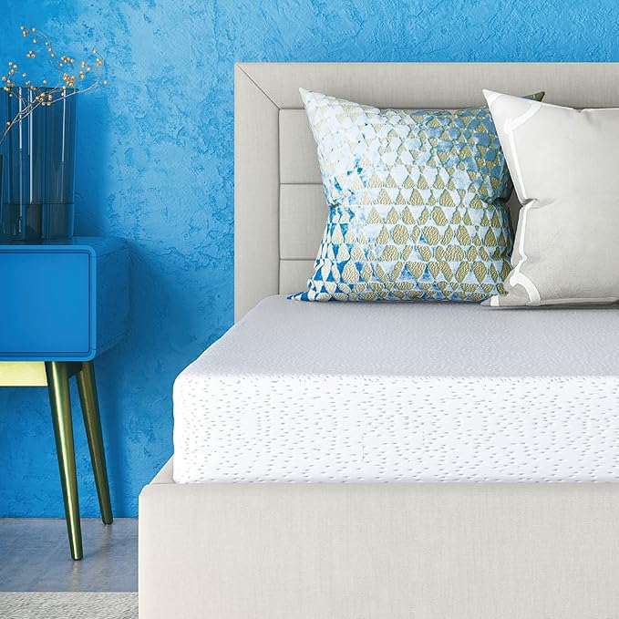 Cool Gel Chill 14 Inch Medium Firm Memory Foam Mattress Twin XL Size, with Bonus Cool Gel Memory Foam Bed Pillow, 14" with Pressure Relief, CertiPUR-US Certified, Cooling Twin XL Mattress in a Box