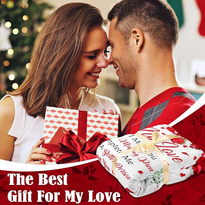 Anniversary Romantic Gifts for Women - Mothers Day Blanket Gift for Her Wife Girlfriend - to My Love Blanket - I Love You Gift for Her - Wife Girlfriend Birthday Gifts Ideas - 60"x80"