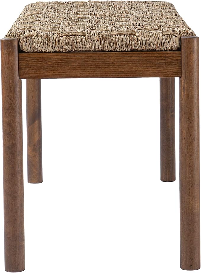 SEI Furniture Scalby Natural Seagrass Bench, Brown w/Natural Seagrass - Image 7