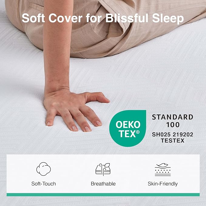 Novilla 10 Inch Mattress Full, Gel Full Memory Foam Mattress in a Box with Comfort Foam for Back Pain Relief & Body Support & Cool Night Sleep, CertiPUR-US Certified