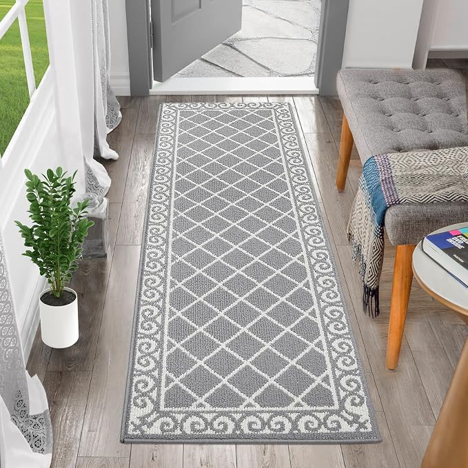 HEBE Washable Runner Rug 20"x59" Indoor Door Mat Runners,Non Slip Dirt Trapping Rug Runner Floor Mats Carpet Runners for Entryway Hallway Kitchen Garage Laundry Room - Image 8