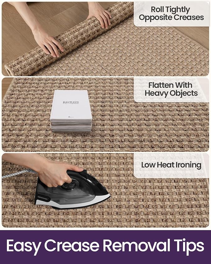 DEXI Dirt Trapper Door Mat, 24x39 Washable Doormat, Dirt Resistant and Absorbent, Easy Clean Low-Profile Floor Rugs for Entryway, Front Door, and Inside Entrance, Checkered Beige - Image 9