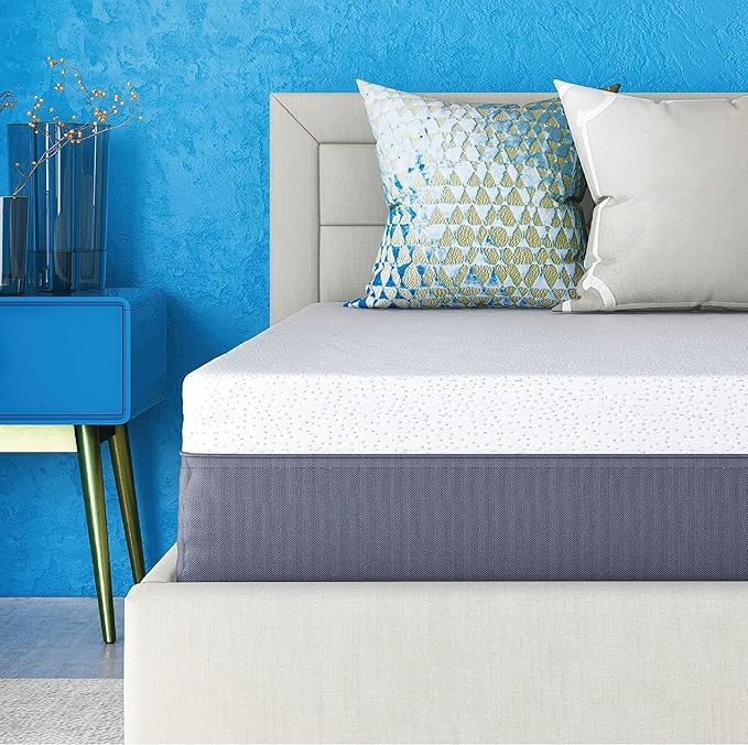 Classic Brands Cool Gel Chill Memory Foam 14-Inch Mattress with 2 BONUS Pillows |CertiPUR-US Certified |Bed-in-a-Box, Queen