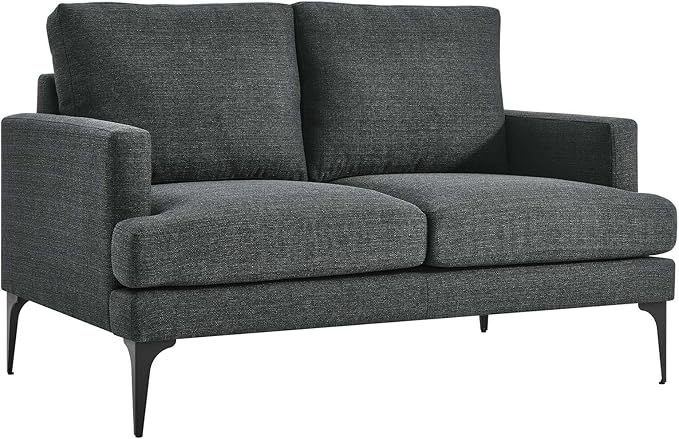 Modway EEI-6006-DOR Evermore Upholstered Fabric Loveseat, Gray