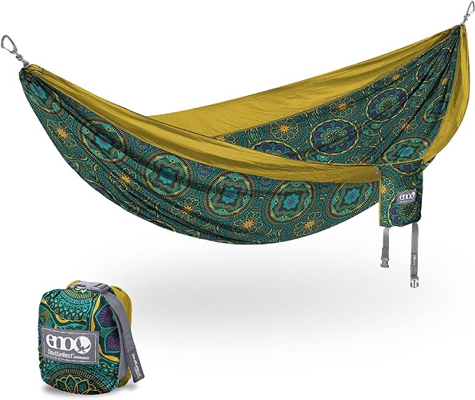 ENO, Eagles Nest Outfitters DoubleNest Lightweight Camping Hammock, 1 to 2 Person, Special Edition Colors, ATC by EaglesNestOutfitters