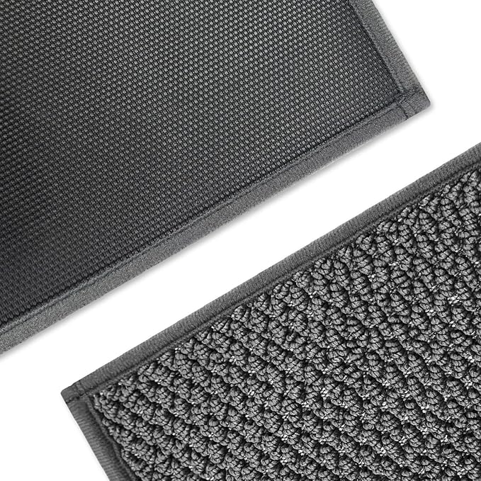 Bulijojo Love Door Mat 24x36 Inch, Non Slip Rubber Backing Entrance Mat,Dirt Resistant and Absorbent Welcome Mats,Low-Profile Floor Mats for Entryway Grey - Image 2