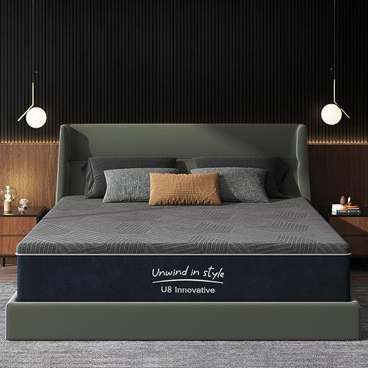 12 Inch Gel Memory Foam Mattress King Size, Medium Firm Pressure Relief, CertiPUR-US Certified, with Removable Washable Cover, Mattress in a Box