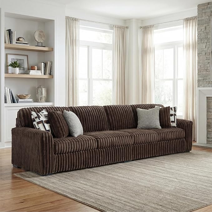 Signature Design by Ashley Midnight-Madness Contemporary Symmetrical 2-Piece Sectional with Reversible Seat Cushion, Dark Brown