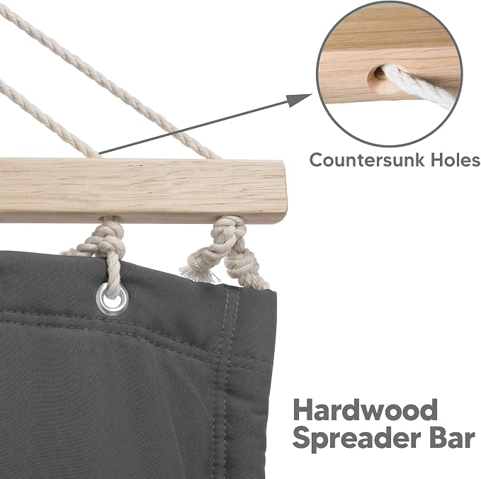 SUNCREAT Hammocks Standing Patio Hammock with Canopy, Portable Hammock with Stand Foldable, Patent Pending, Dark Gray - Image 7