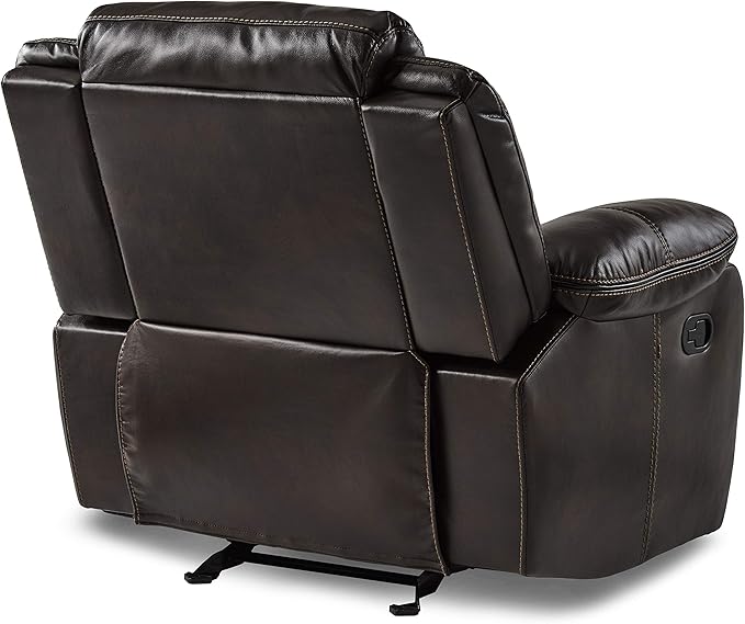 Lexicon Bay Manual Glider Reclining Chair, Dark Brown
