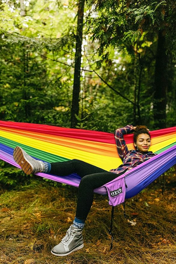 ENO, Eagles Nest Outfitters DoubleNest Lightweight Camping Hammock, 1 to 2 Person, Special Edition Colors, ATC - Image 7