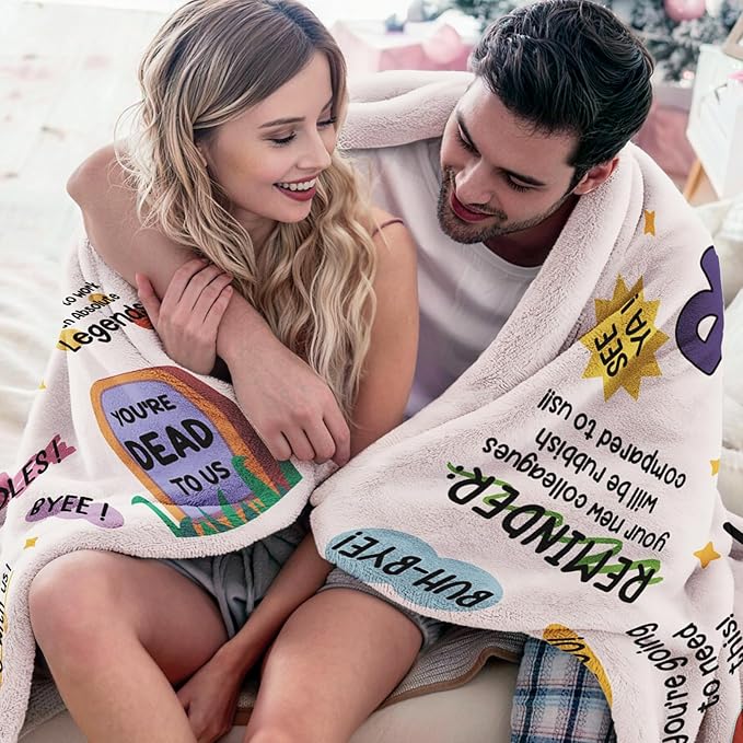 Farewell Gifts for Coworkers, Coworker Leaving Gifts for Women, Men - Traitor Blanket 60" X 50", Goodbye&Going Away Gifts for Coworkers, Work Besties Gift, Leaving Gift for Employee Colleague Boss