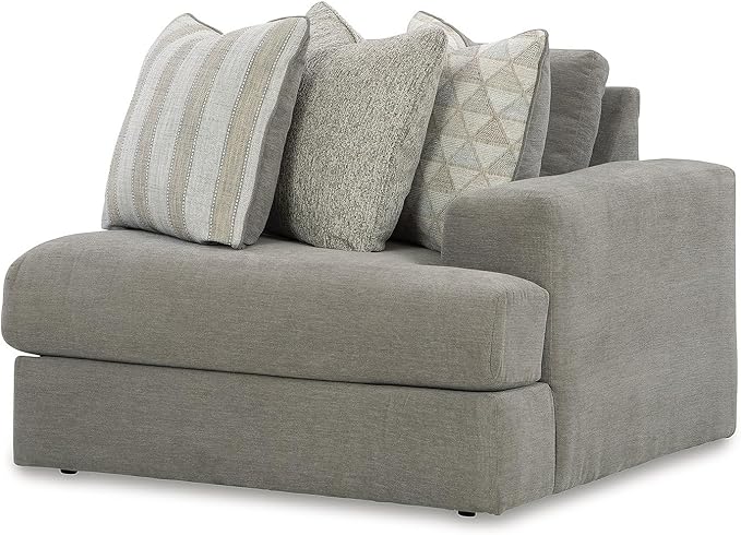 Signature Design by Ashley Casual Avaliyah U-Shape Right-Arm Facing 7-Piece Sectional with Chaise and Reversible Cushion, Gray