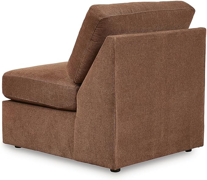 Signature Design by Ashley Modmax Stain Resistant Urban Modular Straight 5-Piece Sectional with Reversible Cushions, Removable Covers and 2 Accent Pillows, Orange