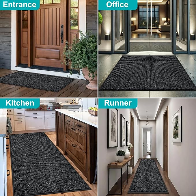 Azadx 3'x5' Front Door Mat Heavy Duty Indoor Outdoor Door Mat Non-Slip Backing Doormat for Entryway Stain and Fade Resistant Commercial Floor Mats Entry Mat Low Profile Welcome Door Mats - Image 7