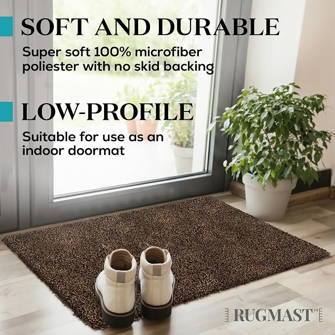 Premium Microfiber Indoor Door Mat – 36"x60" Washable Entry Mat, Non-Slip, Waterproof Backing, Super Absorbent, Low Profile Entryway Doormat for Indoor Entrance - Image 5