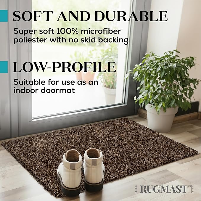Premium Microfiber Indoor Door Mat – 20"x30" Washable Entry Mat, Non-Slip, Waterproof Backing, Super Absorbent, Low Profile Entryway Doormat for Indoor Entrance - Image 5