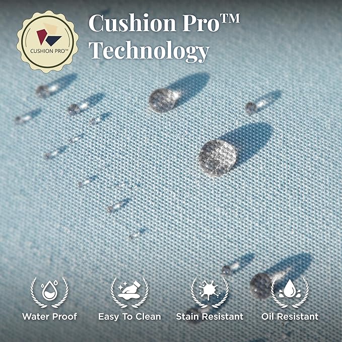 Patio Furniture Set with Coffee Table, Outdoor Conversation Set with 2 x Fixed Chairs, 2 x Rocking Chairs, 1 x 3-Seat Sofa for Lawn Garden Backyard, Blue