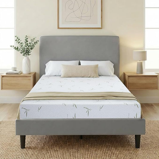IULULU 6 Inch Twin Mattress, Gel Infused Memory Foam Mattress - Medium Firm, Pressure Relief, CertiPUR-US Certified Mattress in Box