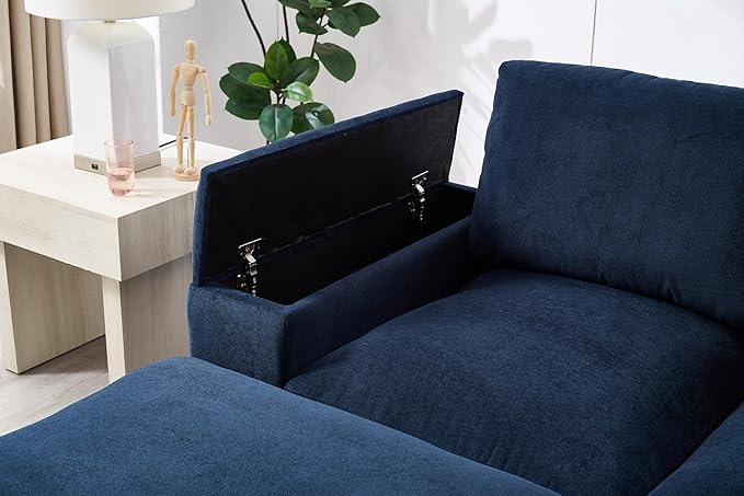 122" Oversized Modular Sectional Sofa Cloud Couch with 2 Ottomans, Comfy Corduroy Upholstered Deep Seat Large U Shaped Lounge Sofa&Couches with Hidden Arm Storage Box
