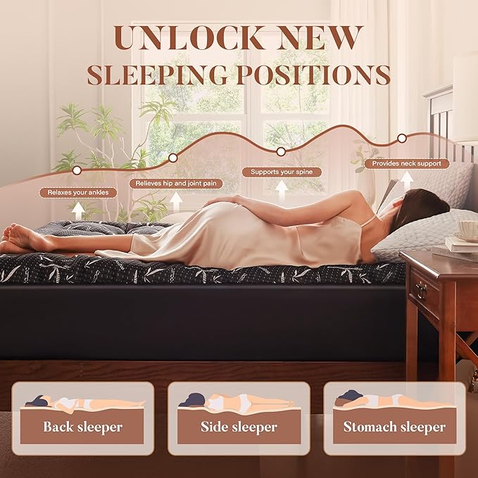PRIMESOFT 100% Waterproof King Size Mattress Topper, Thick Pillow Top Mattress Pad，Up to 25 Inch Deep Pocket,Soft Breathable Mattress Pad for Back Pain, Protector Cover(Black)