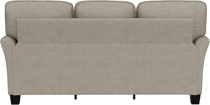 Hillsdale Lorena Modern Upholstered Sofa Fabric Couch, Greige