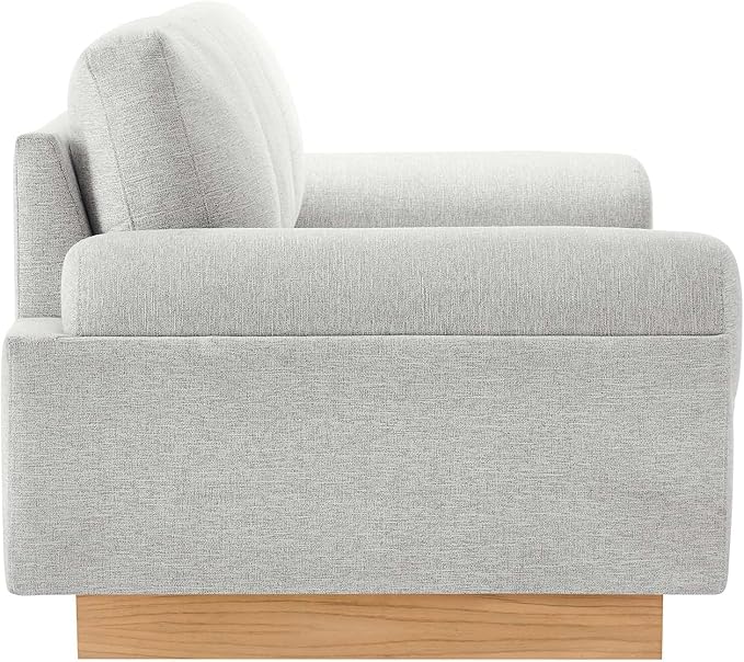 Modway EEI-6401-LGR Oasis Upholstered Fabric Sofa, Light Gray