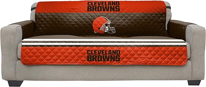 Pegasus Sports NFL Unisex NFL Sofa Couch Reversible Furniture Protector with Elastic Straps, 75-inches by 110-inches