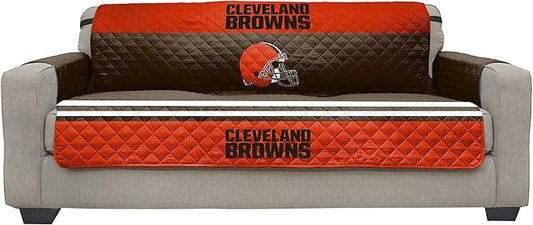 Pegasus Sports NFL Unisex NFL Sofa Couch Reversible Furniture Protector with Elastic Straps, 75-inches by 110-inches