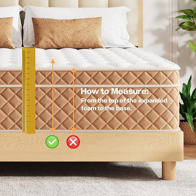 King Size Mattress, Medium Firm Memory Foam & Pocket Spring Hybrid Mattress,12 Inch King Size Mattress in a Box,CertiPUR-US Certified Safe Materials,Ideal for All Sleep Positions,76x80 Inches