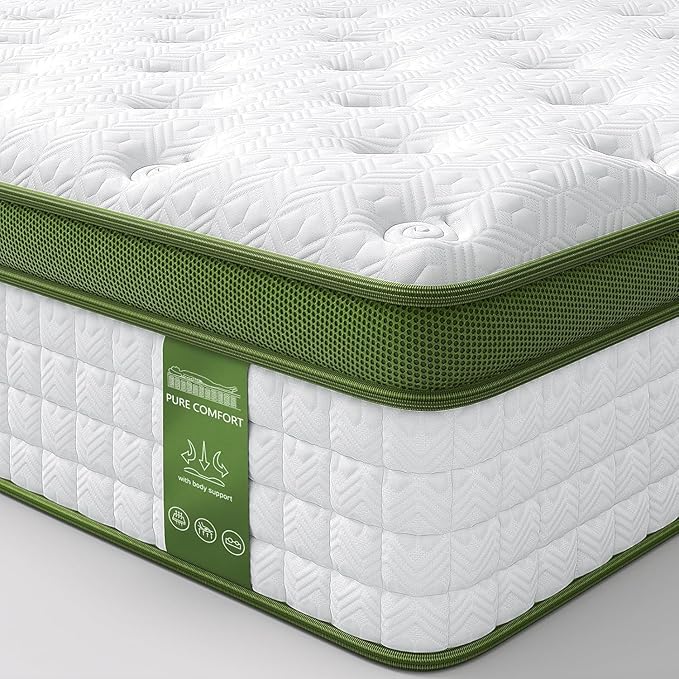 BedStory Firm Full Mattress, 14 Inch Hybrid Mattresseses Full Size in a Box with Gel Memory Foam and Pocket Springs, Pressure Relief & Motion Isolation, CertiPUR-Us Certified, No Odor