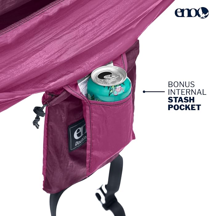 ENO, Eagles Nest Outfitters DoubleNest Lightweight Camping Hammock, 1 to 2 Person, Special Edition Colors, ATC - Image 3