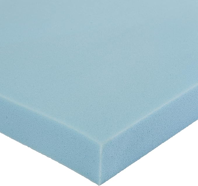 Amazon Basics Full Cooling Gel-Infused Memory Foam Mattress Topper, CertiPUR-US Certified, 2 Inches, Blue