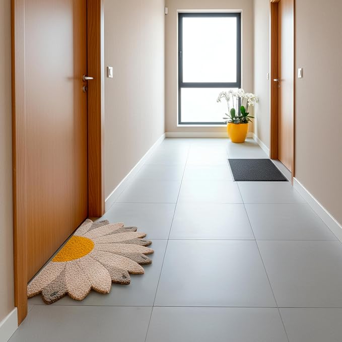 Fisura – Doormat Outdoor Entrance, Outdoor mats for Front Door, Welcome mat. Made of Coconut Fiber with Non-Slip PVC Base, Doormat Hand-Painted, 30 x 18 inches. (Daisy) - Image 5
